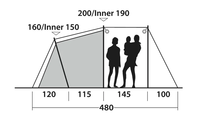 Outwell Springwood 4 Tent - 2022 Model-3